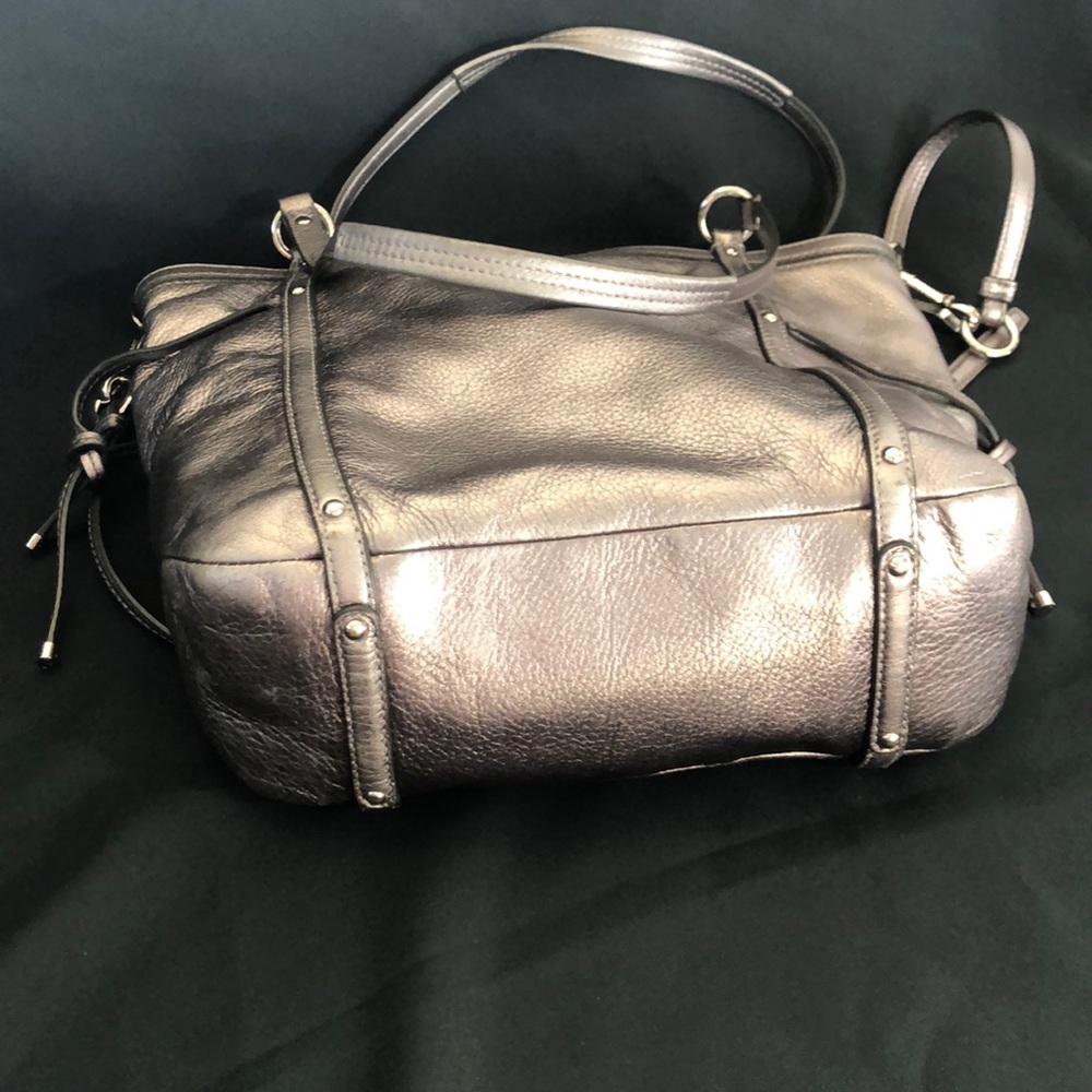 Lovely COACH grey/silver color shoulders Bag - Picture 5 of 15